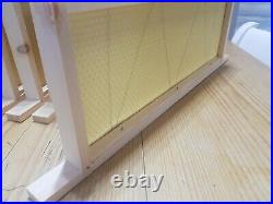 20 SN1 Frames National Beehive Super, Wide Spacers, Wired Foundation, Assembled
