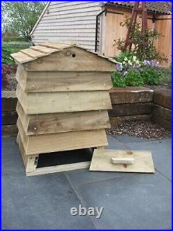 250L Beehive Wooden Unstackable Compost Bin Unpainted
