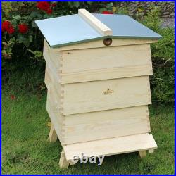 2NDS Decorative Beehive Garden Ornament Storage Imitation Hive Pine 4801