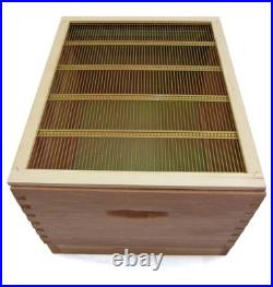 2NDS Langstroth Beehive Bee Keeping Cedar 2 Super 1 Brood Flat Roof 5294