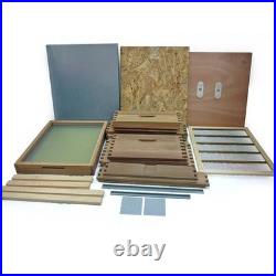2NDS Langstroth Beehive Bee Keeping Cedar 2 Super 1 Brood Flat Roof 5294