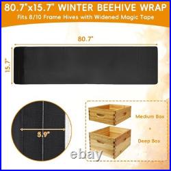 2PCS Winter Bee Hive Wrap for 10 Frame Hives, Beehive Wrap Beekeeping Supplies