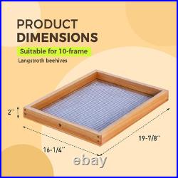 2Pack 10-Frame Beehive Candy Board Dipped in Beeswax for Langstroth Hives, Assem