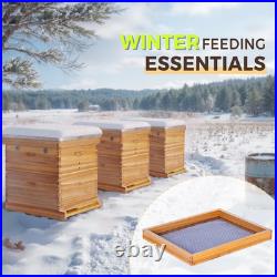 2Pack 10-Frame Beehive Candy Board Dipped in Beeswax for Langstroth Hives, Assem