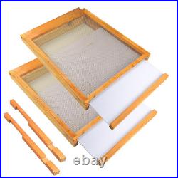 2Pcs Beehive Screened Bottom Board 10 Frame Langstroth Bee Hive Screened Bottom