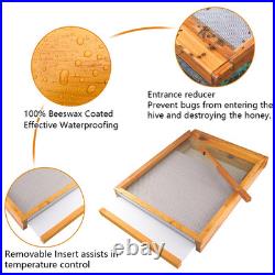 2Pcs Beehive Screened Bottom Board 10 Frame Langstroth Bee Hive Screened Bottom