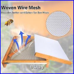 2Pcs Beehive Screened Bottom Board 10 Frame Langstroth Bee Hive Screened Bottom