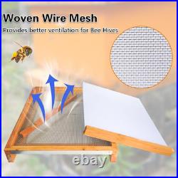 2Pcs Beehive Screened Bottom Board 10 Frame Langstroth Bee Hive Screened Bottom