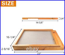 2Pcs Beehive Screened Bottom Board 10 Frame Langstroth Bee Hive Screened Bottom