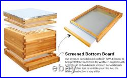2Pcs Beehive Screened Bottom Board 10 Frame Langstroth Bee Hive Screened Bottom