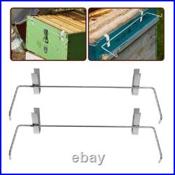 2Pcs Reusable Stainless Steel Beehive Frame Holder for Hive Support