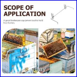 2Pcs Reusable Stainless Steel Beehive Frame Holder for Hive Support