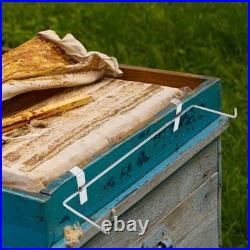 2Pcs Reusable Stainless Steel Beekeeping Stand Bee Hive Frame Support