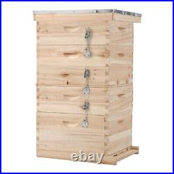 2/3/4 Tier Langstroth Beehive Box Beekeeping Honey Bee Brood House/Hive Frame UK