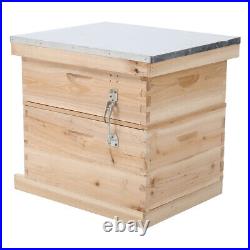 2/3/4 Tier Wooden Beehive Brood Box Beekeeping Honey Bee House Bee Hive Frames