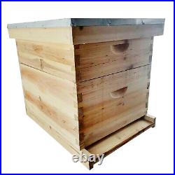 2-Layer 10 Frames Bee House Kit Bee Keeping Box House For Bee Hive Beekeeping