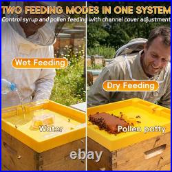 2 Pack 10 Frame Beehive Top Feeder, 6 Channels Food-Grade Bee Top Feeder