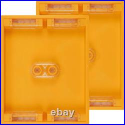 2 Pack 10 Frame Beehive Top Feeder, 6 Channels Food-Grade Bee Top Feeder