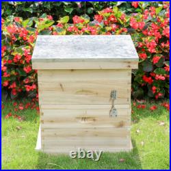 2 Tier Beehive Box Beekeeping Honey&Bee Hive Frames Beekeeper Tool Outdoor 2 Tier Beehive Box Beekeeping Honey&Bee Hive Frames Beekeeper Tool Outdoor