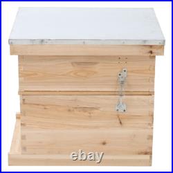 2 Tier Beehive Box Beekeeping Honey&Bee Hive Frames Beekeeper Tool Outdoor 2 Tier Beehive Box Beekeeping Honey&Bee Hive Frames Beekeeper Tool Outdoor