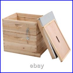 2 Tier Beehive Box Beekeeping Honey&Bee Hive Frames Beekeeper Tool Outdoor 2 Tier Beehive Box Beekeeping Honey&Bee Hive Frames Beekeeper Tool Outdoor