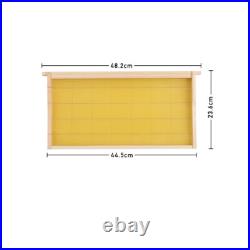 2 Tiers Beehive Box Beekeeping Honey with 20pcs Super & Brood Bee Hive Frames