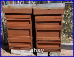 2 X National Bee Hives, Including Accessories