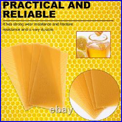 30PCS Natural Honeycomb Beehive Wax Base Sheets Beeswax Foundation