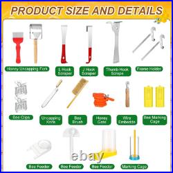 30 Pcs Beekeeping Starter Kit Bees Keeper Starting Kit All Bee Suit Gloves Hive