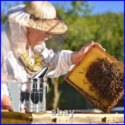 3XBeekeeping Honey Tools Starter Kit Set of 9 Bee Hive Smoker Equipment Supplie