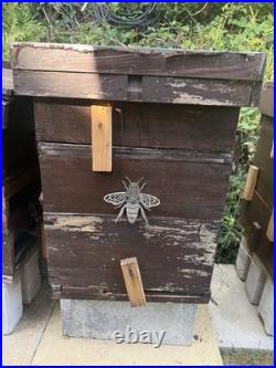 3 Complete Bee Hives with Frames Etc Including A Pack of Wax Sheets. Used