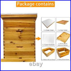 3-Layer Bee Hive Beehive Kit Langstroth Bee Hives