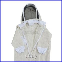 3 Layer protection Suit Beekeeping Full BeeKeeper Clothing Hat Gloves //