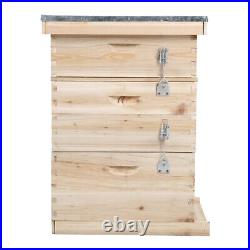 3 Tier Langstroth Beehive Box Beekeeping Honey&Bee Hive Frames Beekeeper Box UK