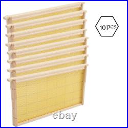 3 Tiers Langstroth Beehive Box AND 20pcs Hive Frames Foundation Wooden Honey Bee