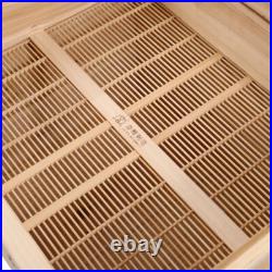 3 Tiers Langstroth Beehive Box Wooden Hive Frames Beekeeping Honey Brood Box New