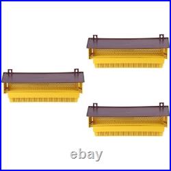 3pcs Plastic Bee Hive Plastic Beekeeping Tools Feed Trough Beekeeping Equipment