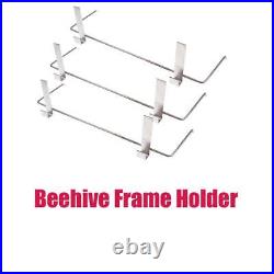 3xStainless Steel Bee Hive Frame Holder Beekeeping Equipment Tool Perch Side