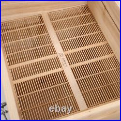 4 Tiers Langstroth Beehive Box Wooden Hive Frames Beekeeping Honey Brood Box