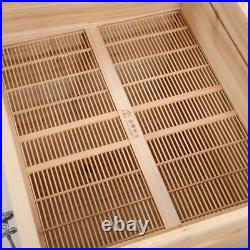 4 Tiers Langstroth Beehive Box Wooden Hive Frames Beekeeping Honey Brood Box