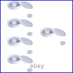 5Pcs Reusable Bee Water Feeder Station White Plastic for Beekeeping Hive Entries