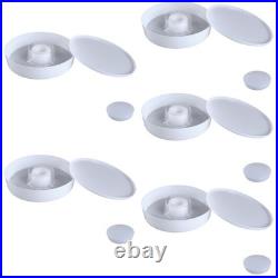 5Pcs Reusable Bee Water Feeder Station White Plastic for Beekeeping Hive Entries