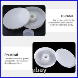 5Pcs White Reusable Bee Waterer Feeder for Beehive Entrance Garden Use