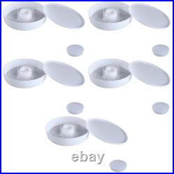 5Pcs White Reusable Bee Waterer Feeder for Beehive Entrance Garden Use