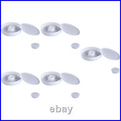 5Pcs White Reusable Bee Waterer Feeder for Beehive Entrance Garden Use