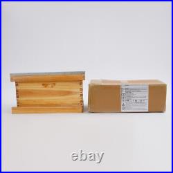 5-Frame Bee Hive Box Kit Beekeeping Box with Nest Frame and Foundation WoodColor