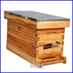 5-Frame Nuc Beehive Box for Beekeeping Complete Bee Hive Nuc Box Kit Dipped in
