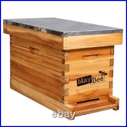 5-Frame Nuc Beehive Box for Beekeeping Complete Bee Hive Nuc Box Kit Dipped in