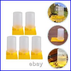 5 Pcs Bee Water Cups for Garden Beehive Feeder Entrance Beekeeping