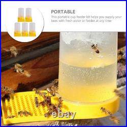 5 Pcs Bee Water Cups for Garden Beehive Feeder Entrance Beekeeping